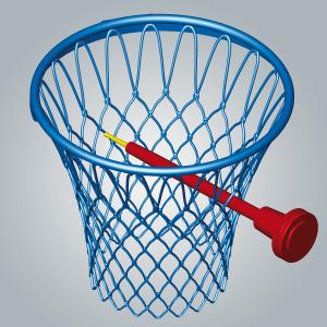 Model basketbalového koše